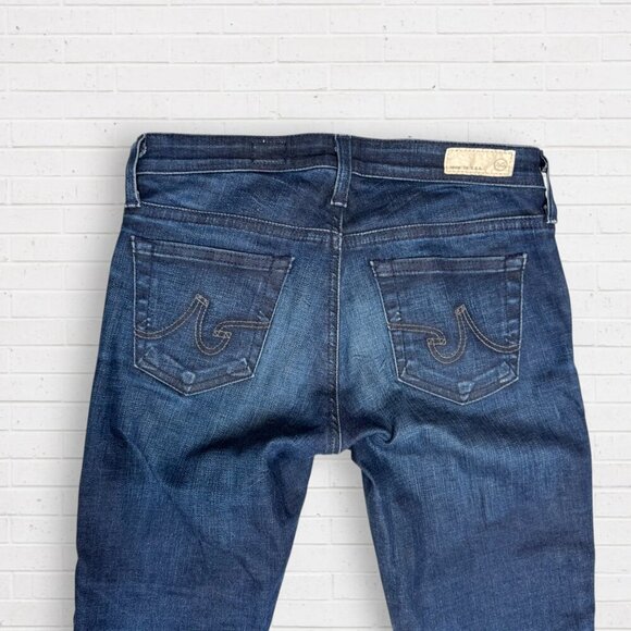 AG Adriano Goldschmied Anthropologie Stevie Ankle Slim Straight Patchwork Jeans - Picture 9 of 9